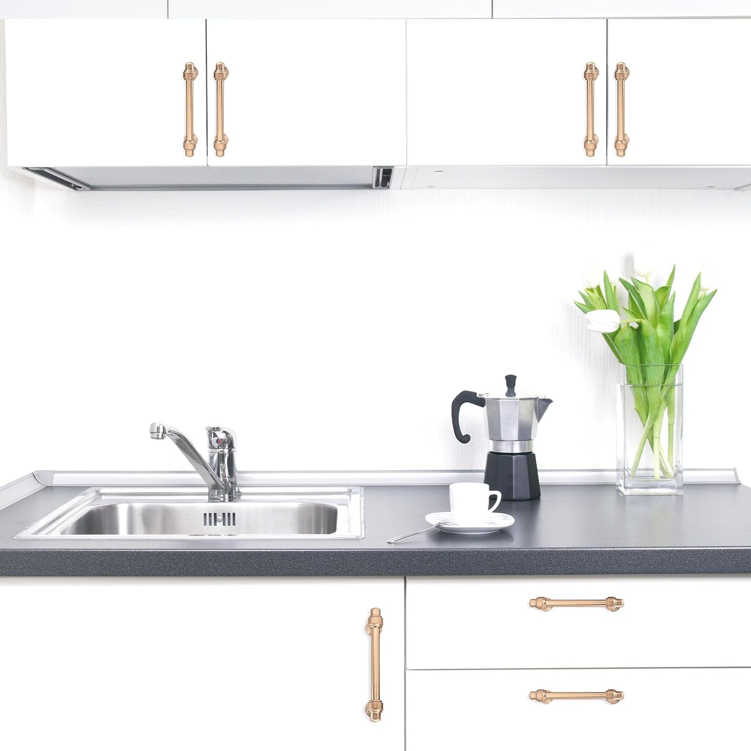 10-Pack 5-inch Champagne Bronze Cabinet Handles — view 2