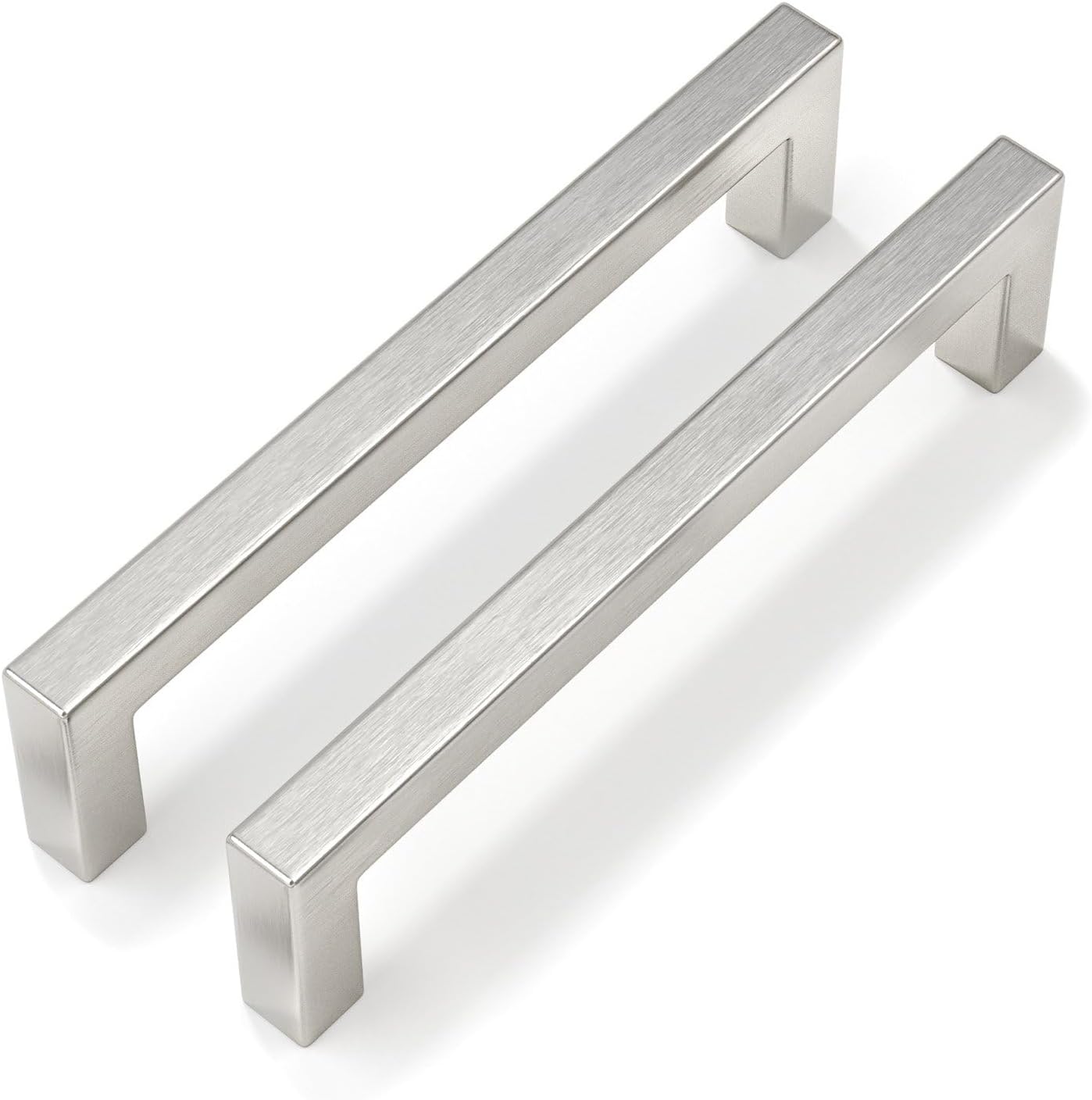 30-Pack Square Brushed Nickel Cabinet Pulls, 5 Inch, with Screws