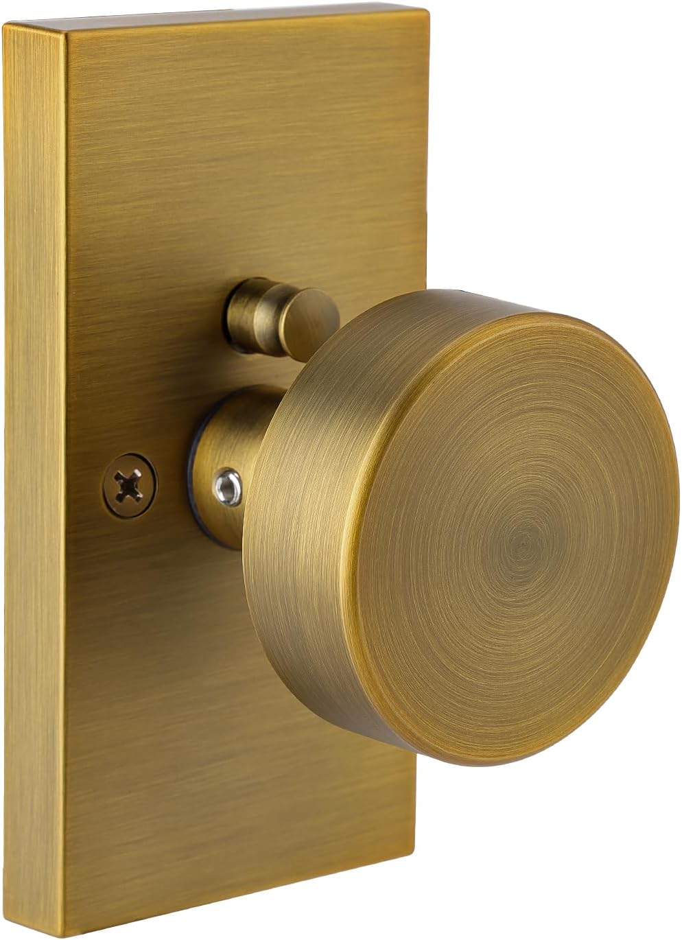 Antique Brass Privacy Door Knob Set for Interior Rooms