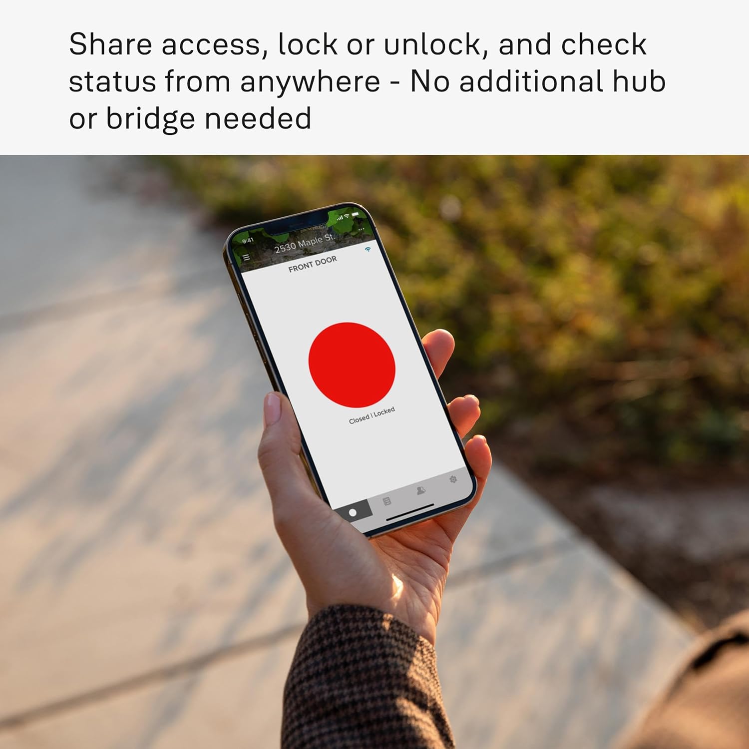 Black Digital Keypad Deadbolt with Wi-Fi Connectivity — view 2